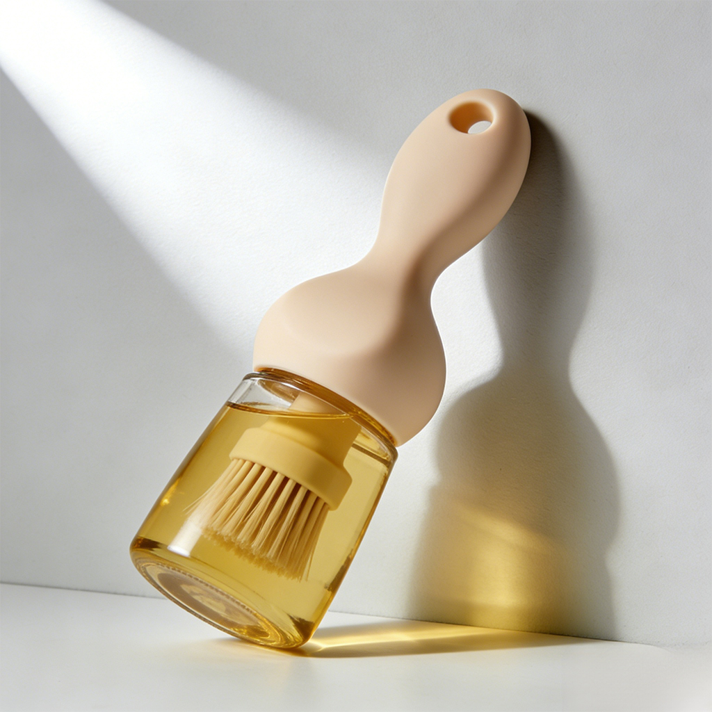 帶刷廚房油壺分裝瓶（三個裝）