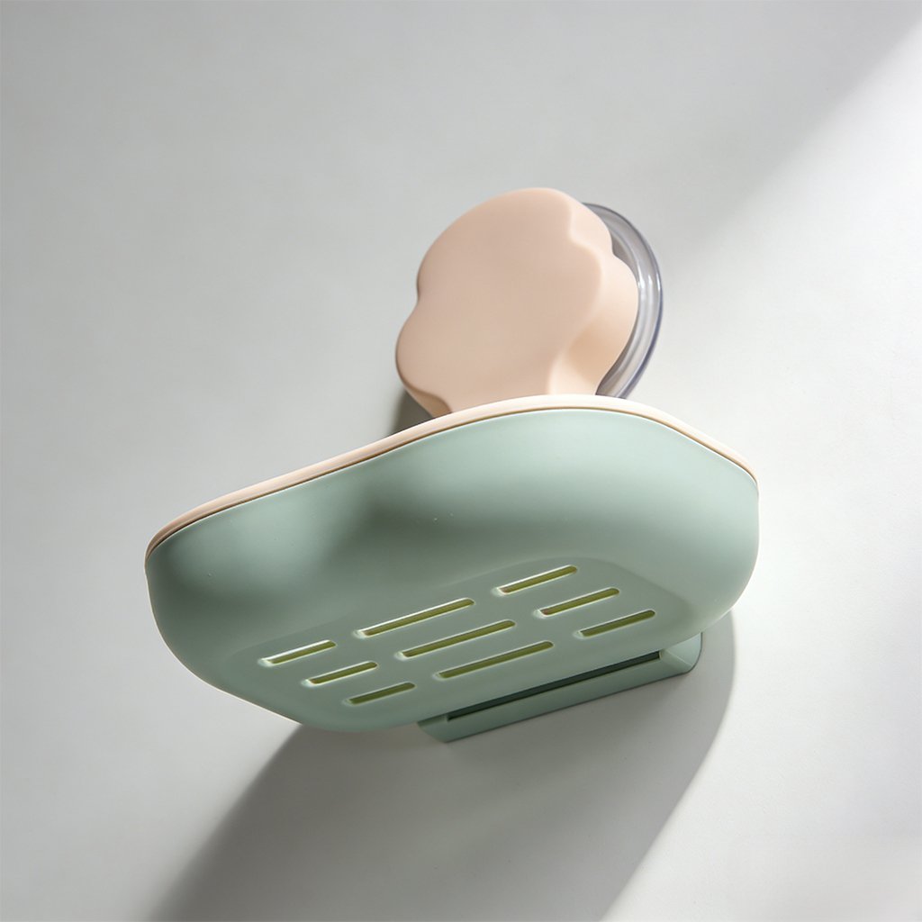 香皂收納架安裝於浴室牆面