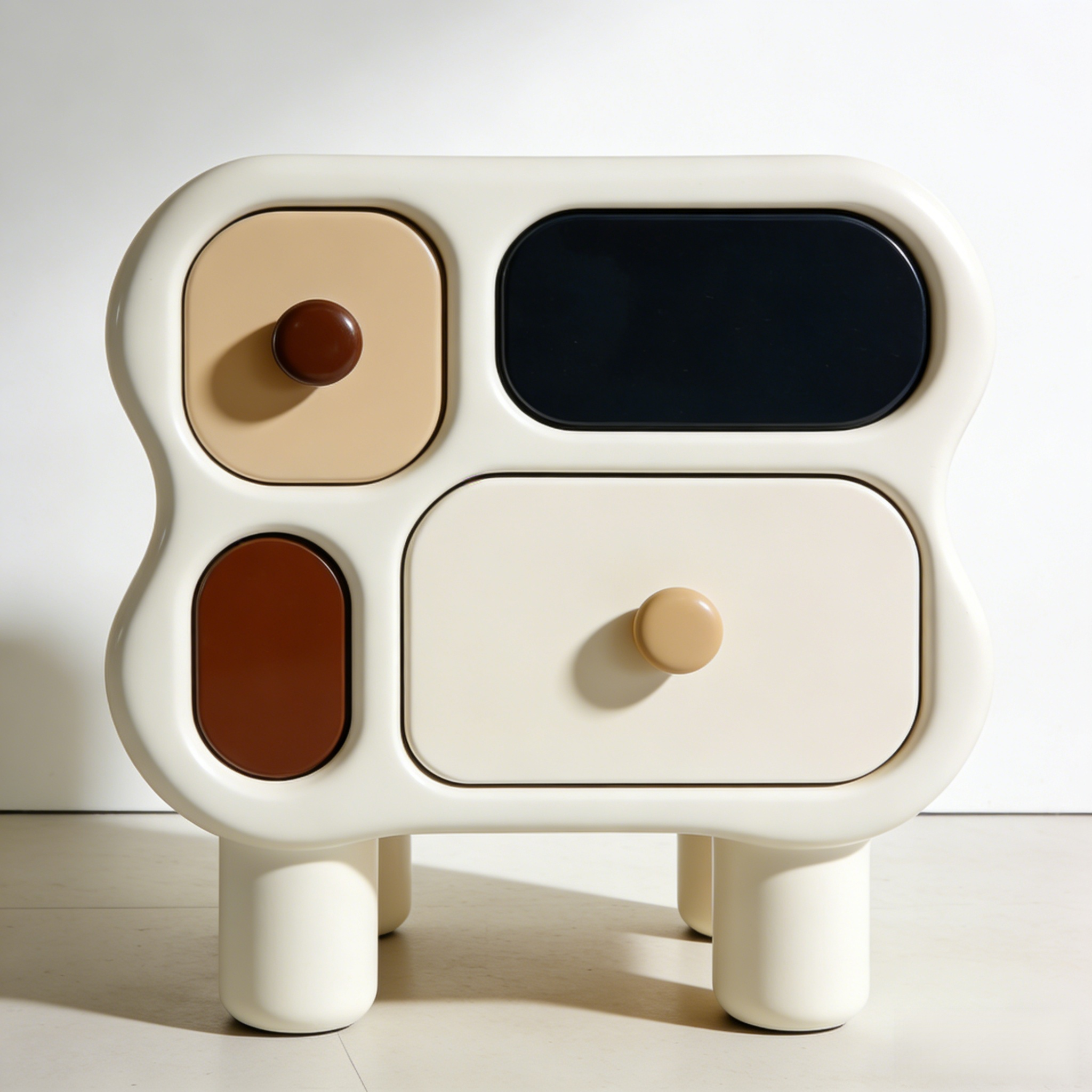 Solid Wood Multifunctional Bedside Table