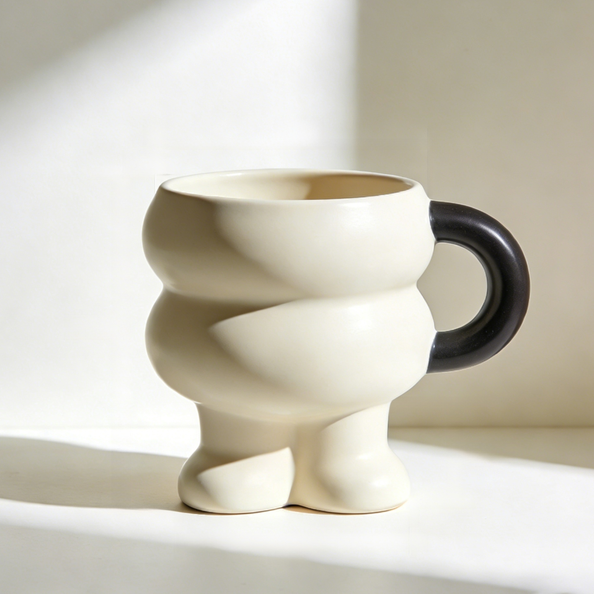 Simple Home Creative Ceramic Cups (Set of 2)