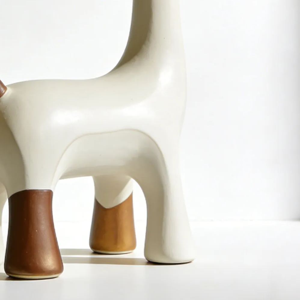 Deer Ceramic Ornaments (Set of 2)