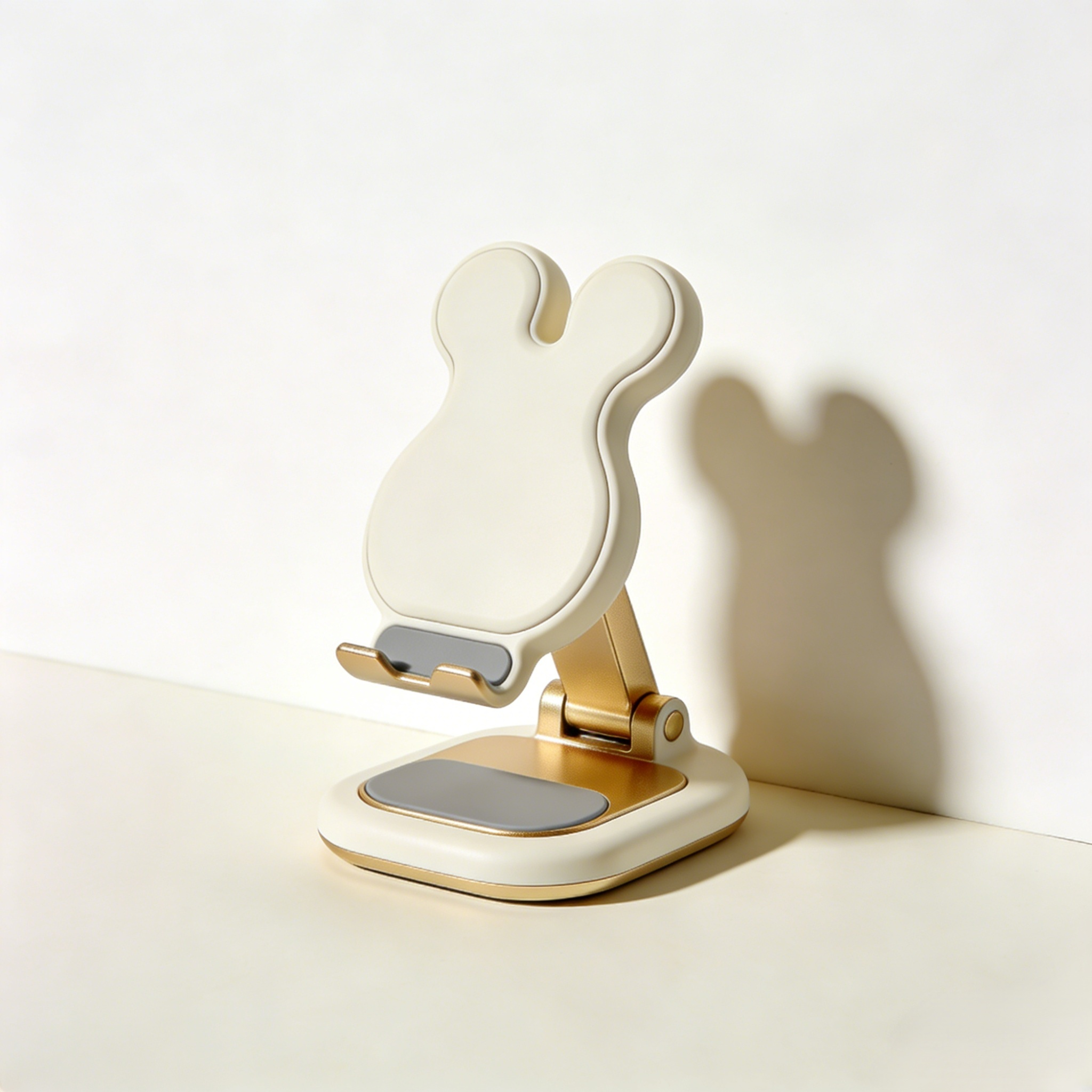 Multi-functional desktop phone stand holding smartphone