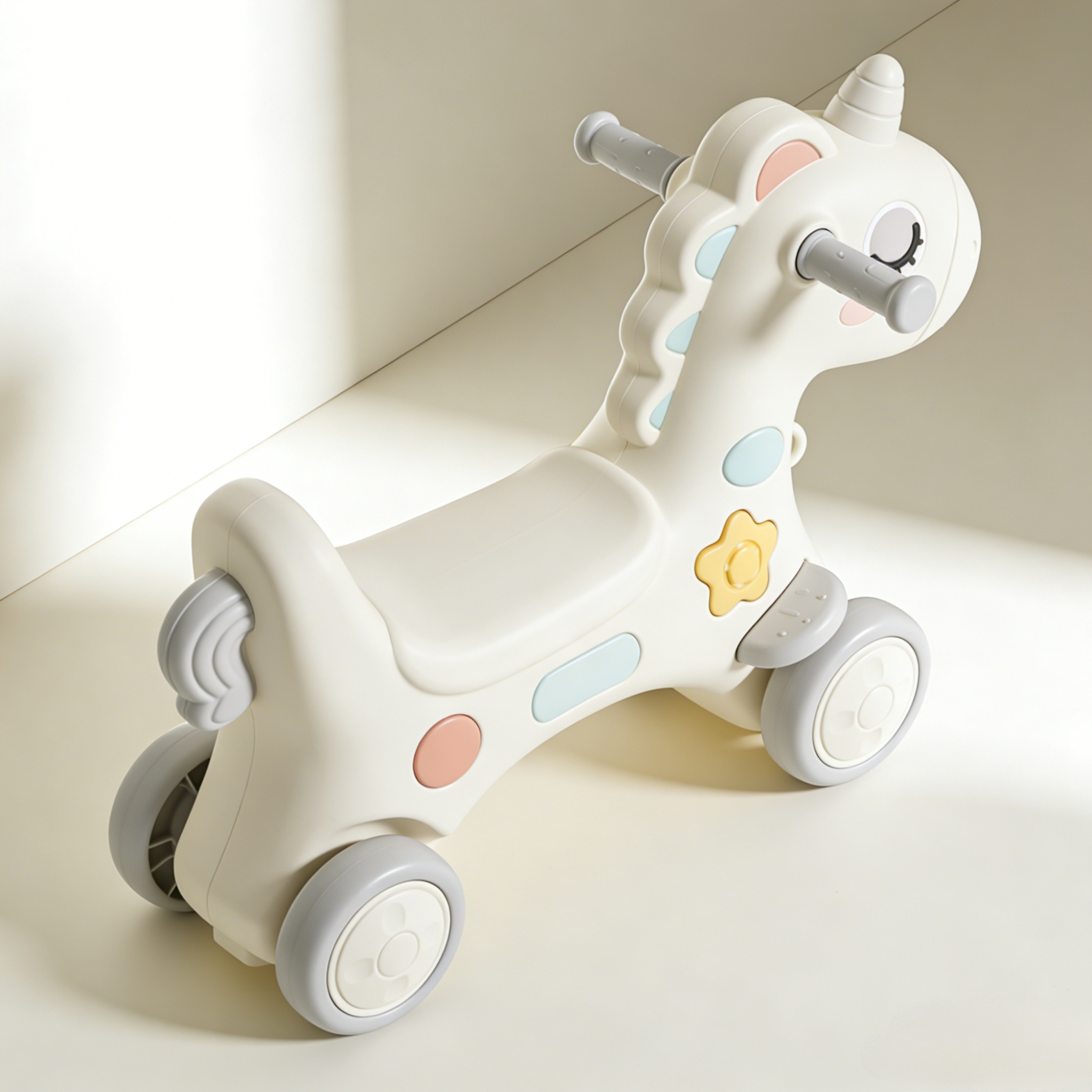 Baby Unicorn Riding Toy Car