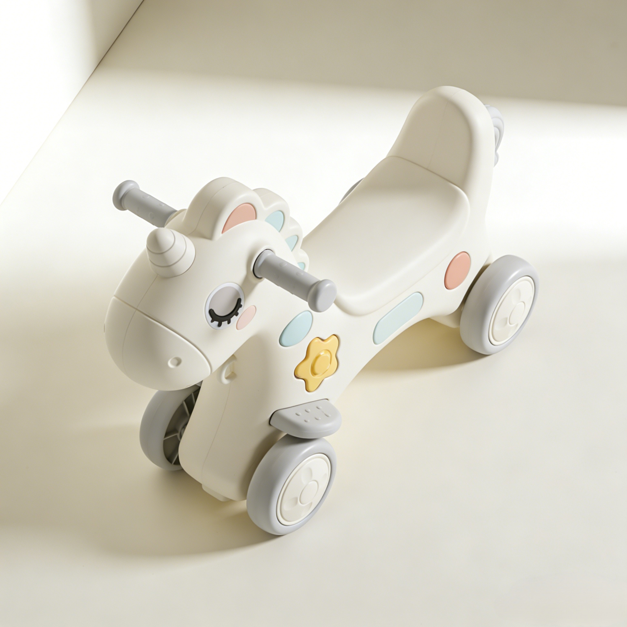 Baby Unicorn Riding Toy Car