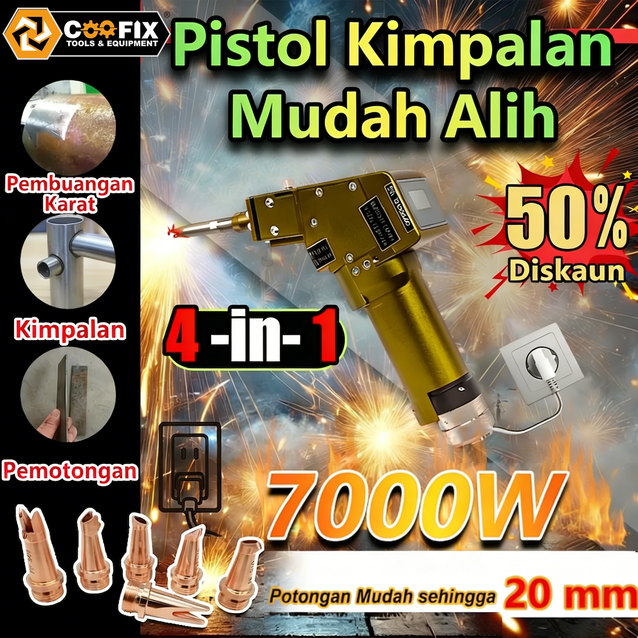 PISTOL KIMPALAN ELEKTRIK COOFIXTOOLS