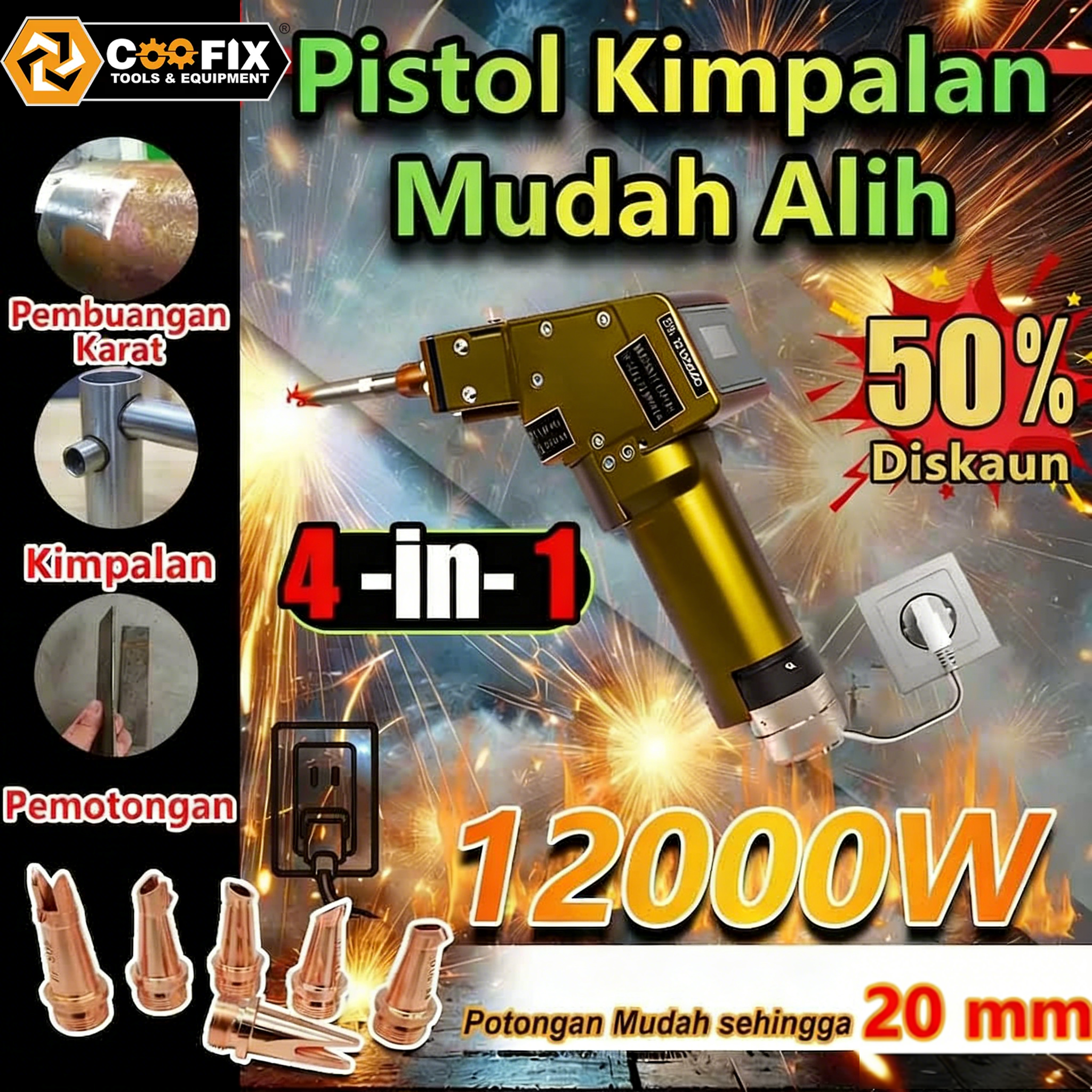 PISTOL KIMPALAN ELEKTRIK COOFIXTOOLS