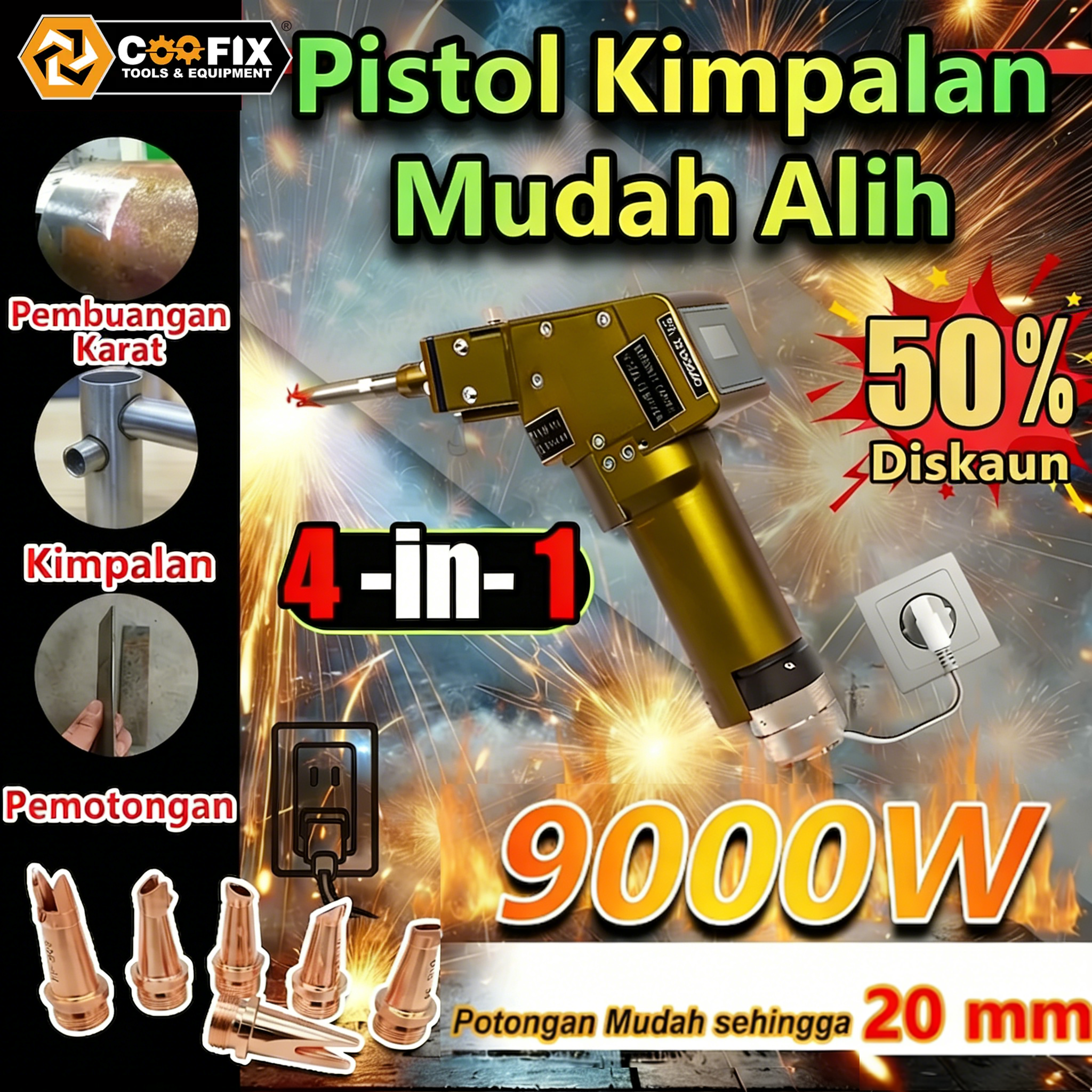 PISTOL KIMPALAN ELEKTRIK COOFIXTOOLS
