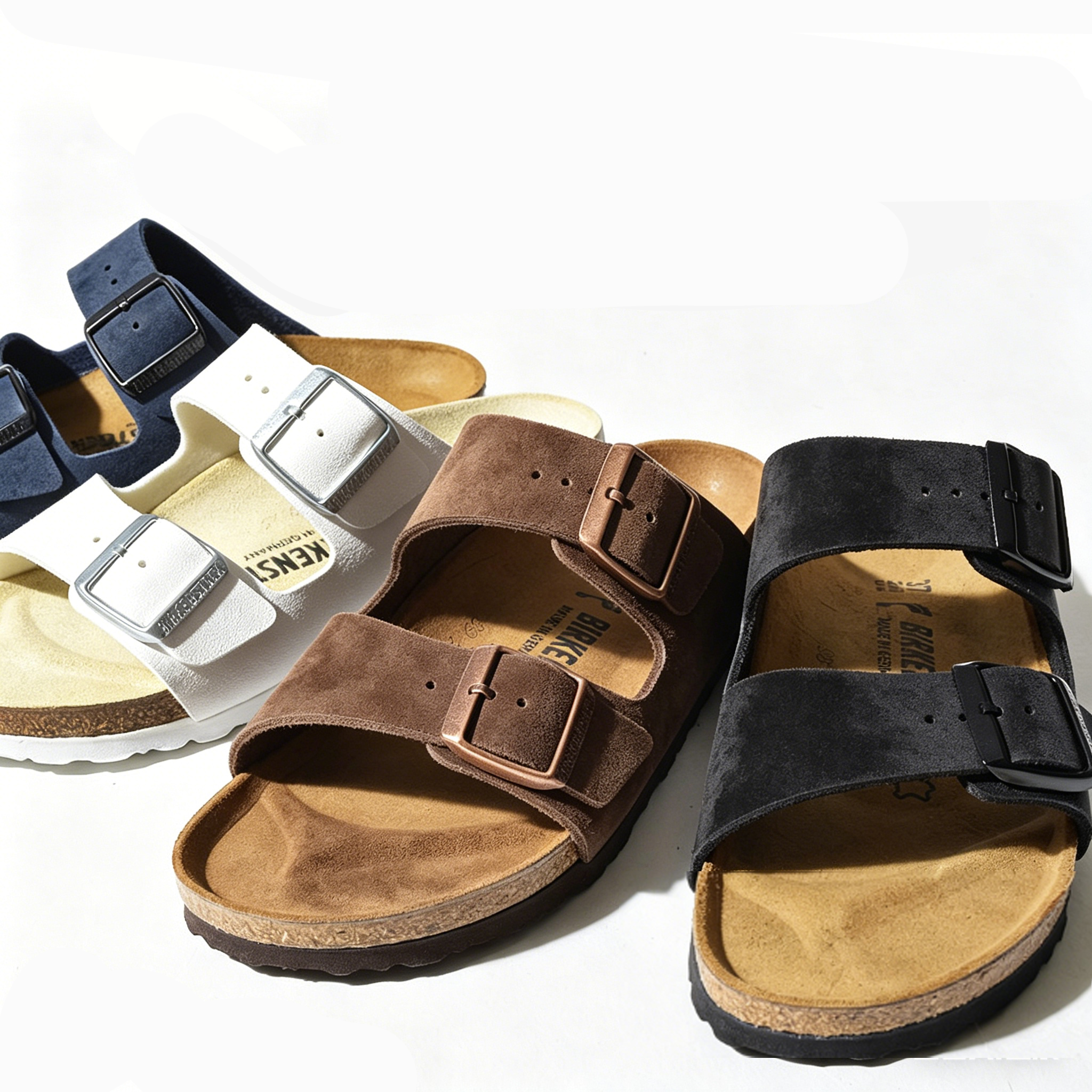 【世代や性別を問わず愛されているアリゾナサンダル！】人気入荷！アリゾナ ソフトフットベッドメンズ レギュラーフィット 普通幅｜歩きやすい 健康サンダル カジュアル スポサン