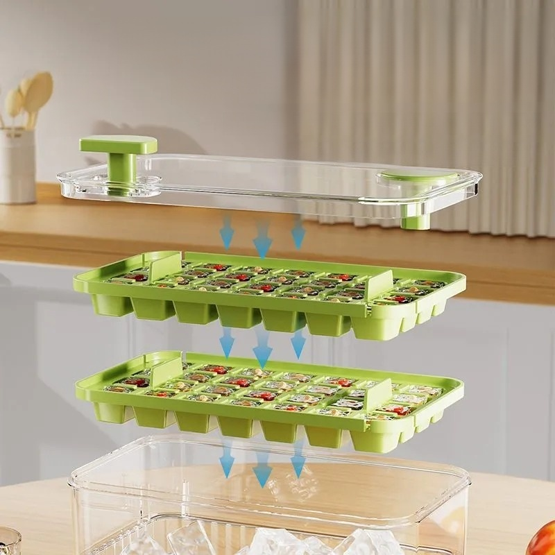 Press-type large-capacity ice maker