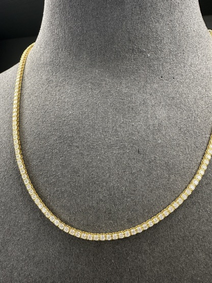 2MM MOS FULL GOLD TENNIS NECKLACE(MOS4)