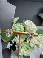 MOS 1+1CT HEART HOLLOW EARSTUD