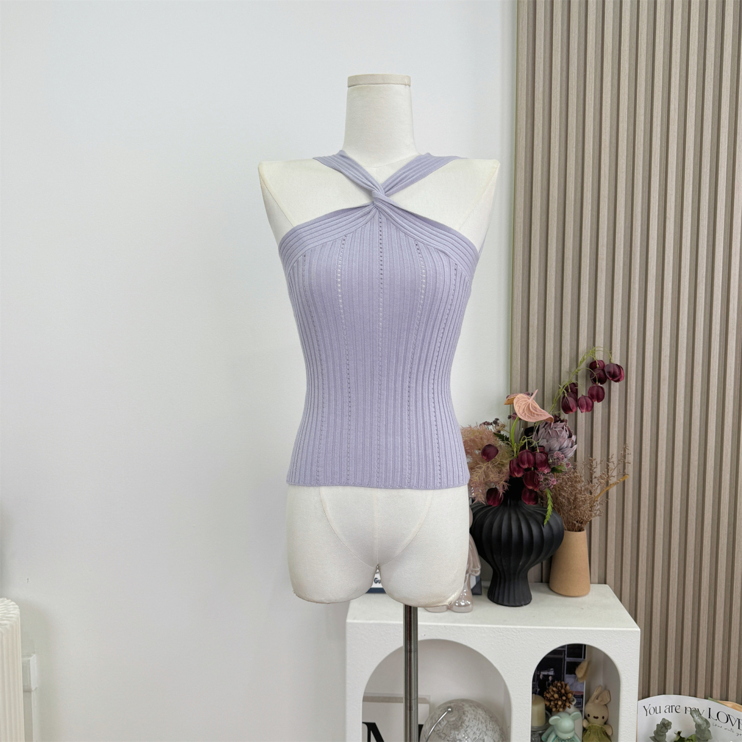 C20 2026 Spring/Summer New Design Knitted Vest with Twist Detail