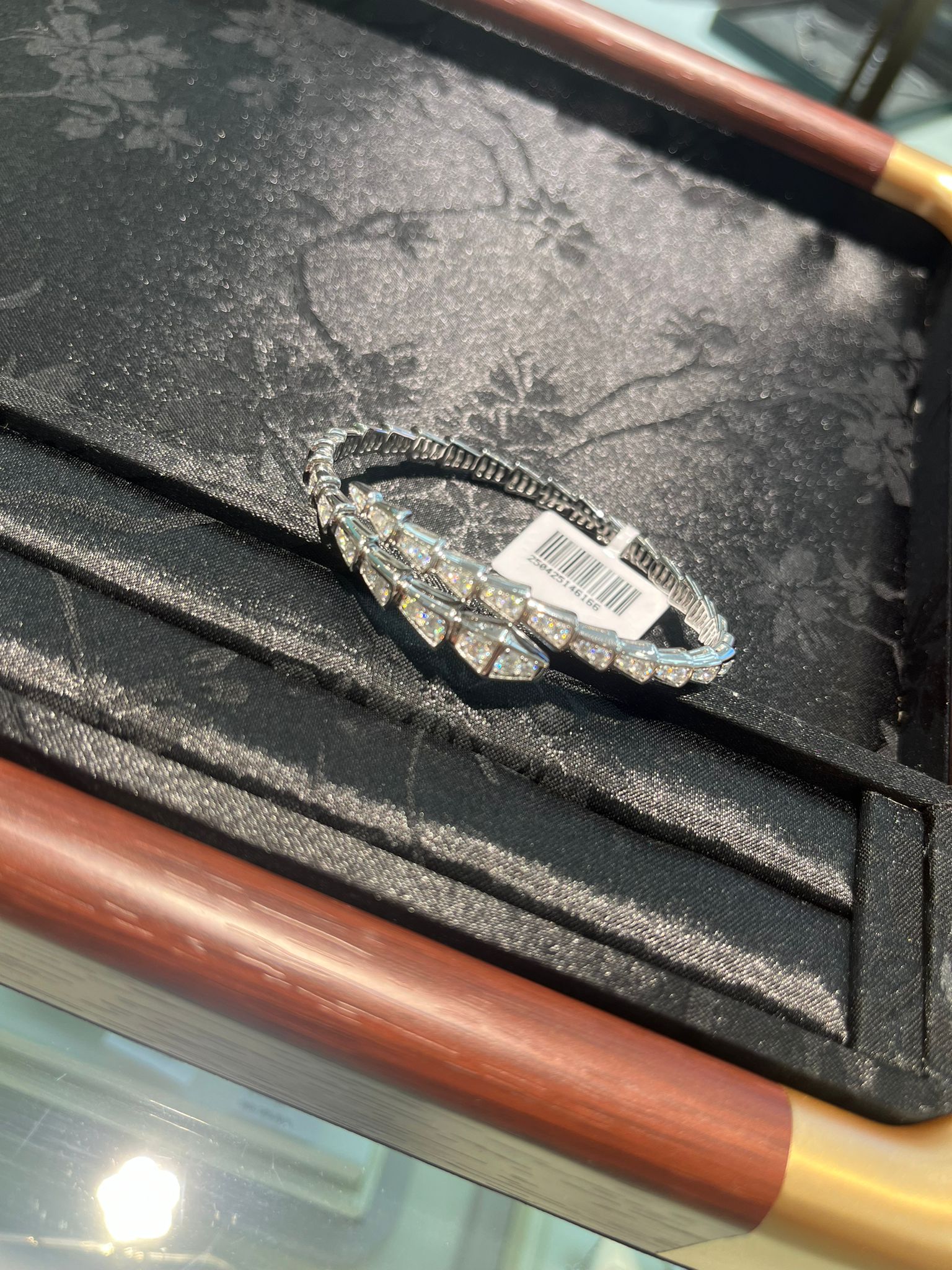 H23 DUAL SNAKE TAIL FULL DIA BANGLE