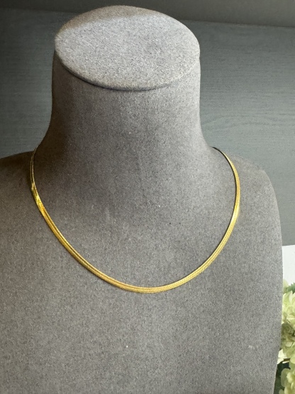 n22 snakebone gold 45cm necklace