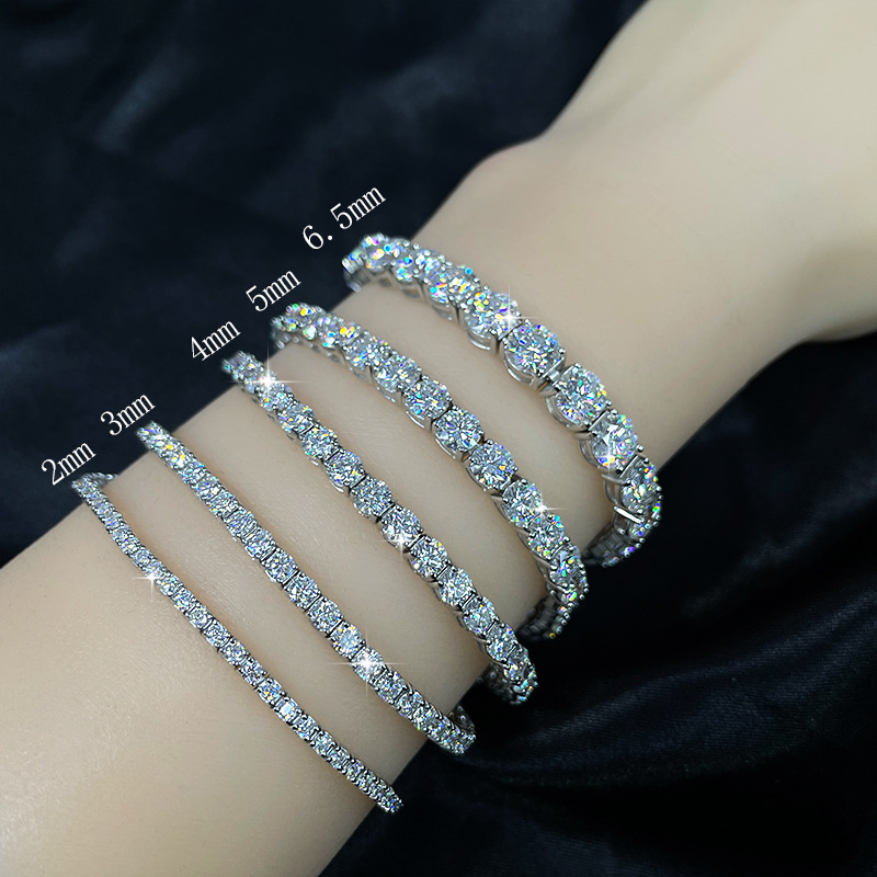 Moissanite tennis bracelet