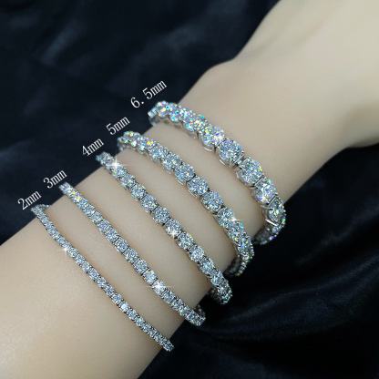 Moissanite tennis bracelet