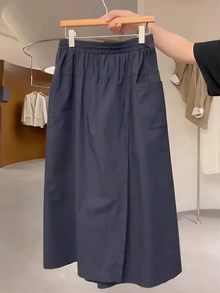 C139 ELASTIC CARGO LONG SKORT