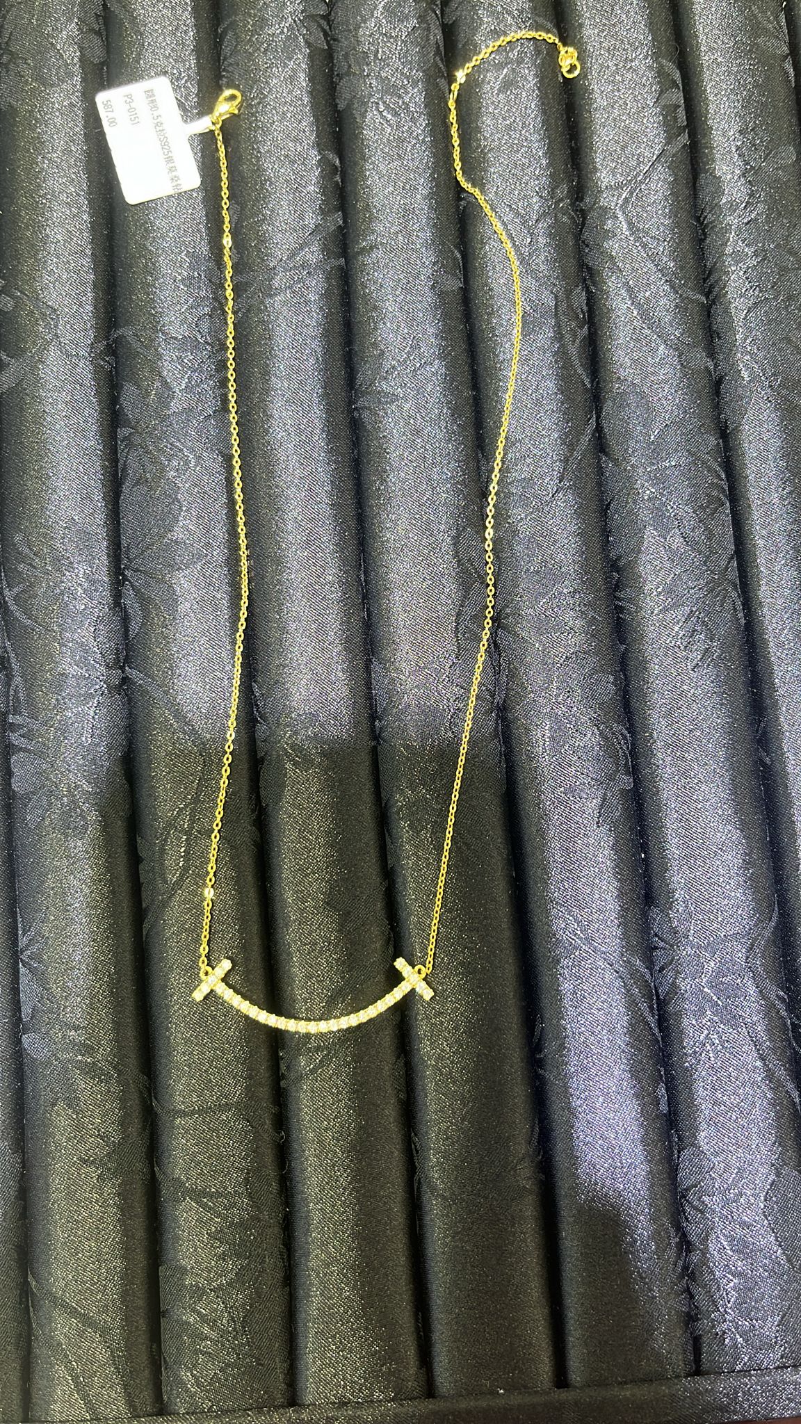 H2 MOS SMILE GOLD NECKLACE