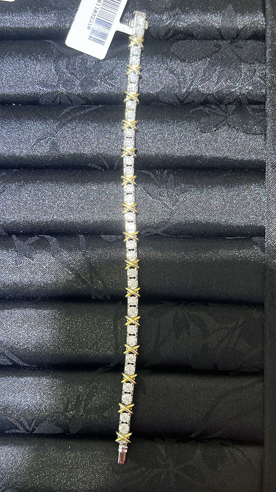 H26 MOS DIA WITH GOLD CROSS BRACELET