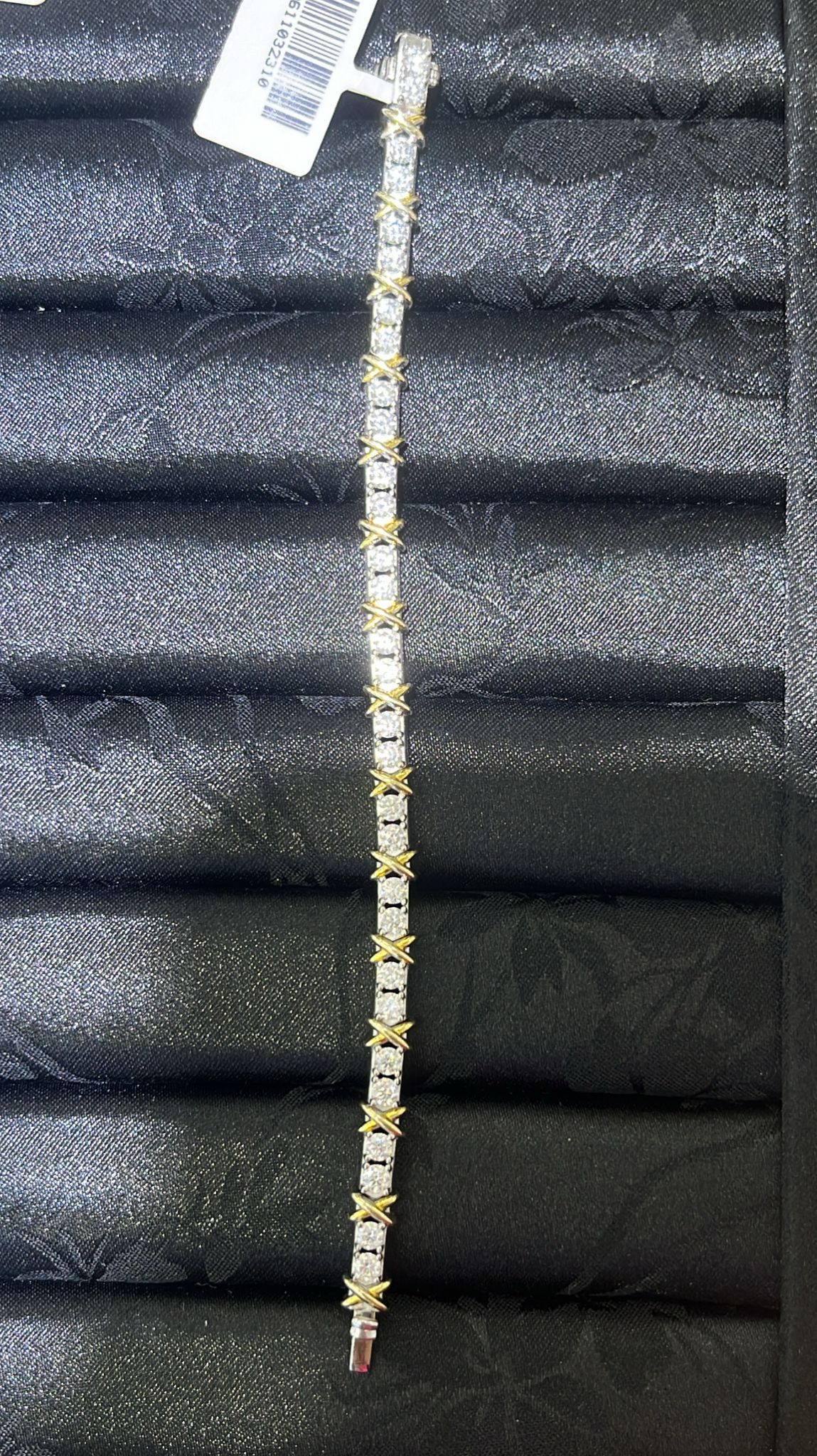 H26 MOS DIA WITH GOLD CROSS BRACELET