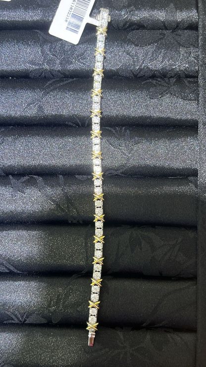 H26 MOS DIA WITH GOLD CROSS BRACELET