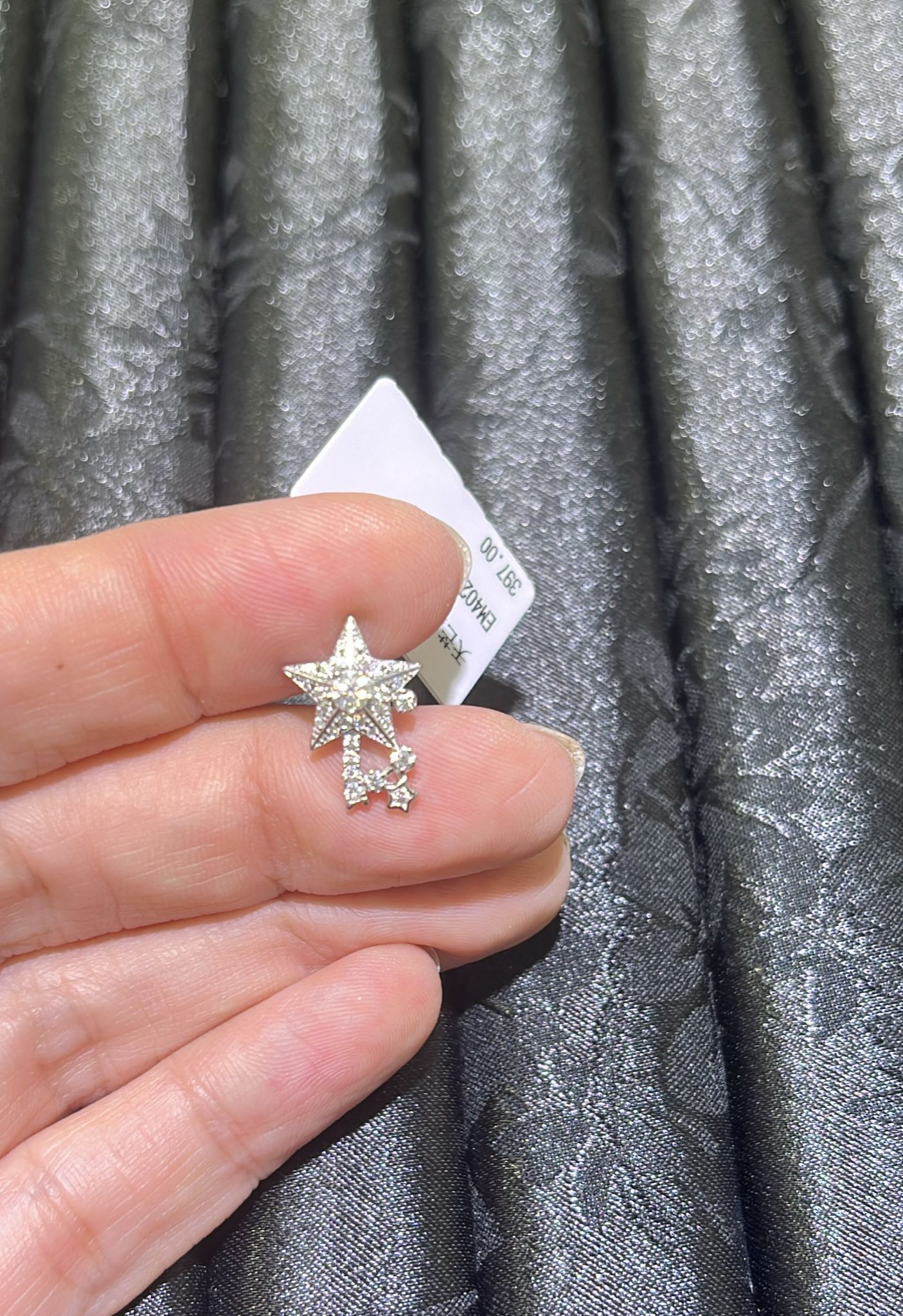 H4 MOS SHOOTING STARS 1BIG 3SMALL DIA EARSTUD