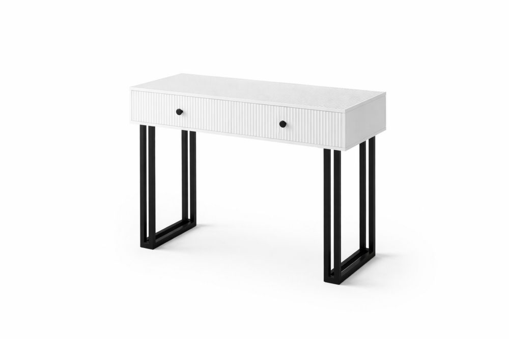 White  Table with MDF Top and steel Frame-Interanil