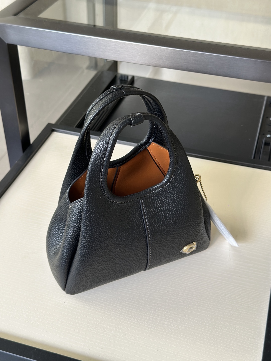 Coach新款首發🔥Lana19 mini號
尺寸：19✖️17cm
精緻小巧，簡約時尚
可手拎，可斜挎 ☑️小號 黑色
尺寸：19✖️17cm