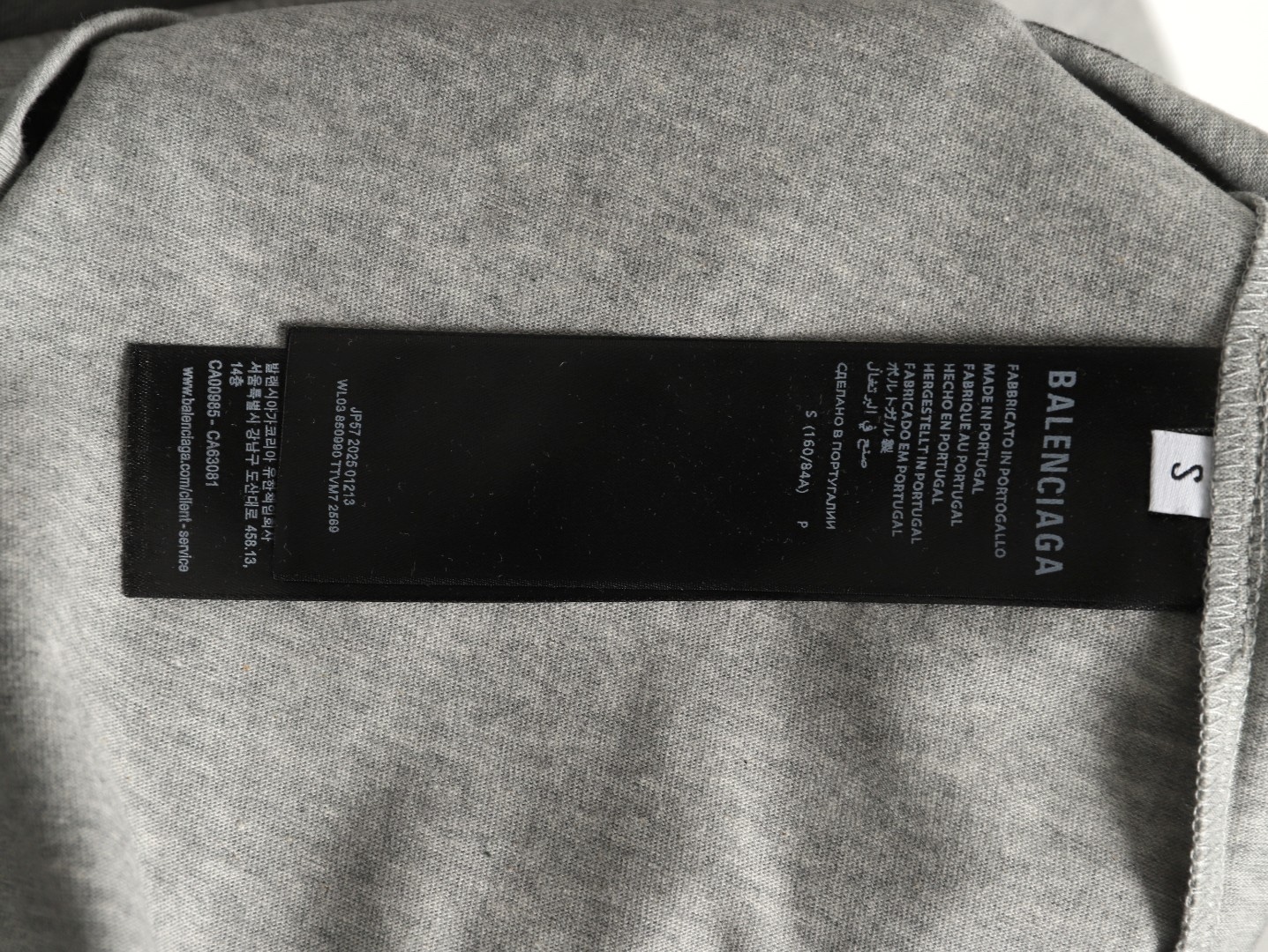 🔝BALENCIAGA巴黎世家BLCG 側邊草體字母短袖T恤
正品購入開發，40支雙紗巴黎棉210克，1*1配套十字羅紋280克，進口刺繡，面料酵洗，定制1：1商標，寬松版型
B Size：S-XL