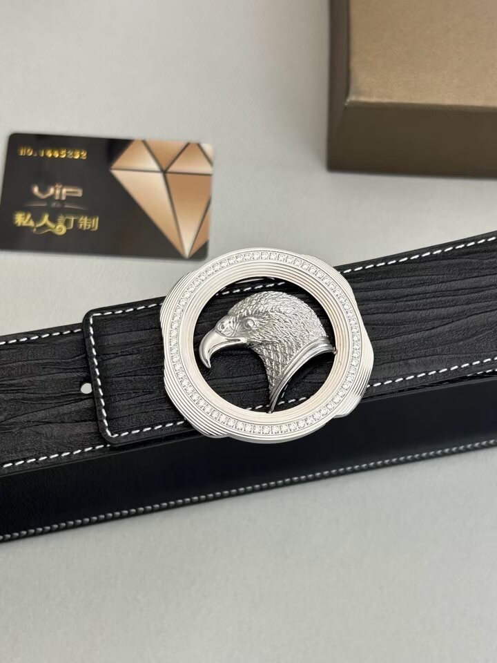 【史蒂芬】原版樹皮紋牛皮腰帶，搭配新款不鏽鋼鷹頭鑽扣，寬度3.8cm，雙面可用，長度不可調節，需要選擇合適的尺碼。具有獨特吸引力！