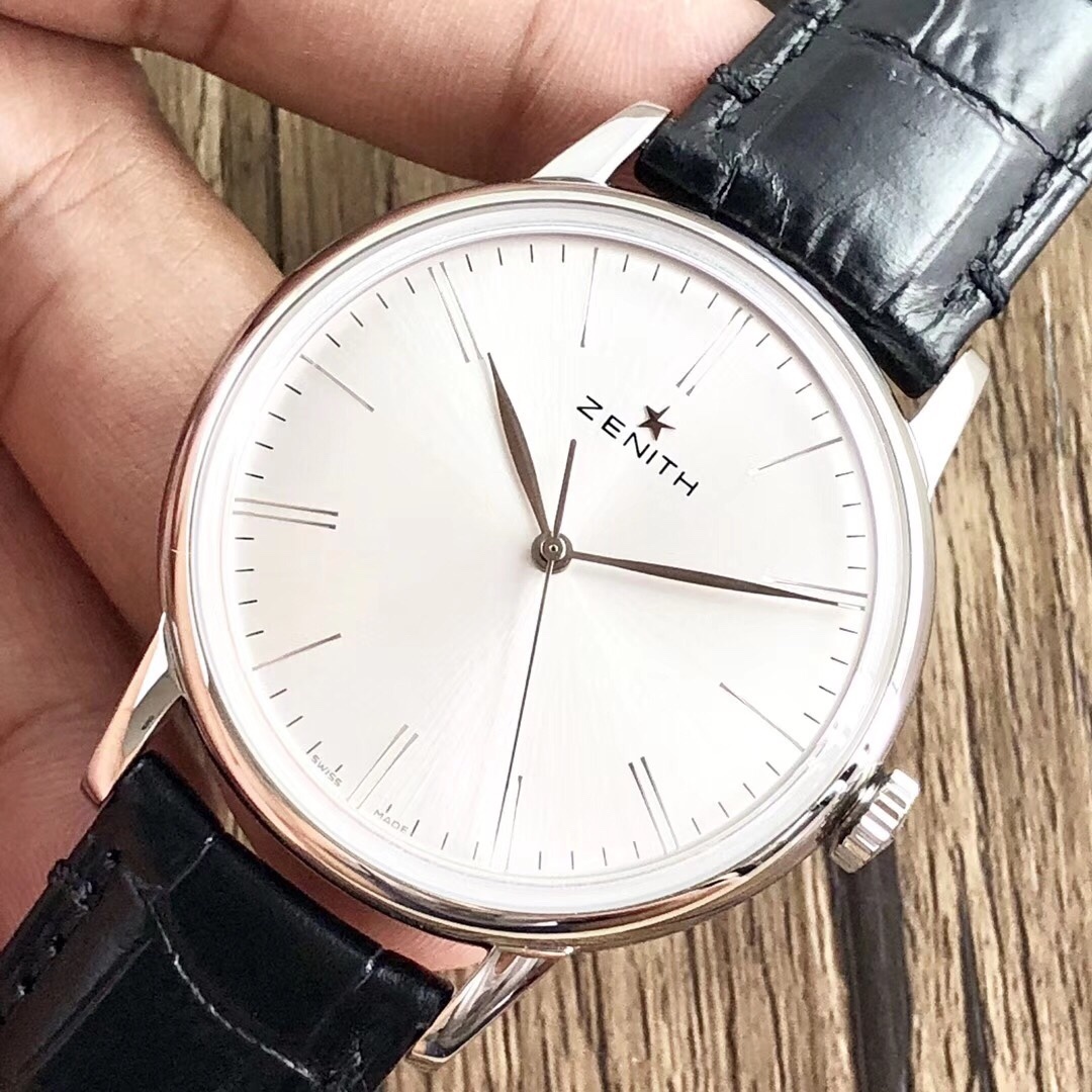 【真力時】菁英系列：一切來得剛剛好！
  機芯：進口9015改制ELITE6150型號-剛剛好
  表殼：原版開模42MM/316L精鋼-剛剛好
  玻璃：弧形雙面防眩處理藍寶石-剛剛好
  字面：字釘鐫刻/鍍銠太陽紋/琢面指針-剛剛好
  皮帶：精選意大利牛皮+膠質底皮-剛剛好
  表扣：原版制動折疊扣-剛剛好
原版開模超級復刻，歷盡兩年時間突破各種工藝難關，到達一切剛剛好的效果！