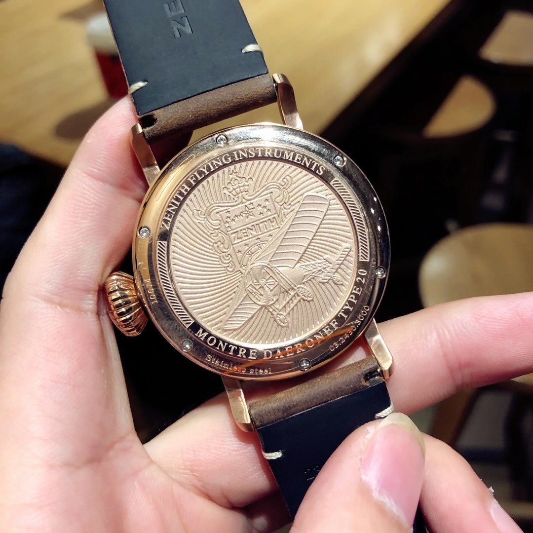 真力時 大飛 新款限量版原裝1:1 殼套 45mm*14mm  8215自動機械機芯 零返修 藍寶石玻璃 超級瑞士夜光 高檔進口瘋馬皮！！！