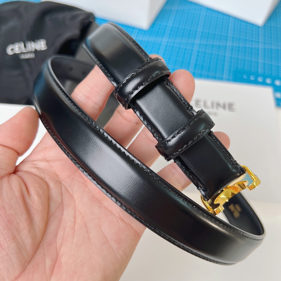 《CELINE》塞琳🇫🇷法國原廠皮料，黑色全皮 品質毋庸置疑 ，只有最好 ，寬2.5cm