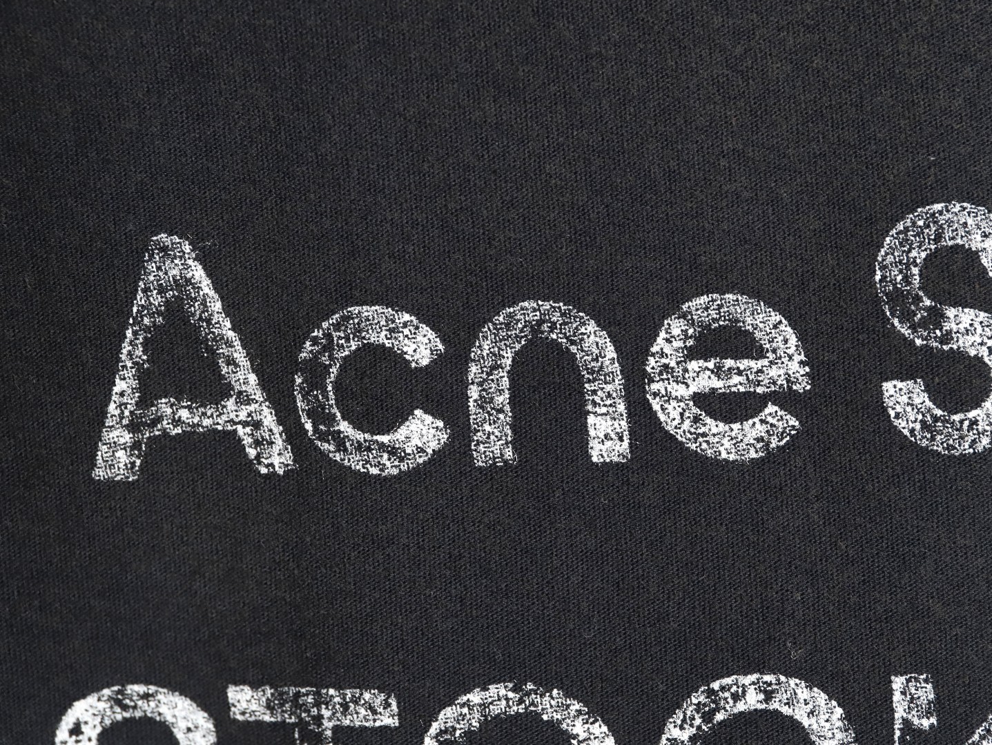 🔝Acne Studios 26SS 1996字母印花短袖T恤
面料是定制定染的32支220g原版雙紗棉，胚布經過高盂環保染色，裁大貨前還要進行高溫環縮水，降低縮水率的同時使得手感更柔軟舒適，印花方面必須五層膠漿，第一遍必須為進口打底漿，填平布料上極為細小的線洞，再由高溫床烤乾再劇頗色，採用油墨因熱平網印花，一共刷五層，每一層間隔為時間為30分鐘，才能保證出來的成品保持原版的質感，全套開發輔料
尺碼：S-XL