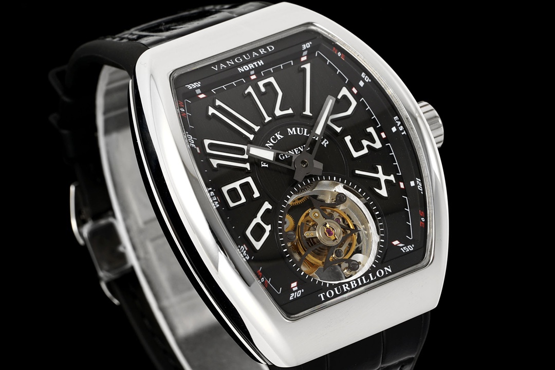 RMS最新款 頂級復刻 法蘭克穆勒V45 Vanguard陀飛輪系列 歷時多年研發機芯 
1 1:1 超級復刻原裝複雜法穆蘭陀飛輪機芯 細節完美到位 打造正品機芯獨具的雙發條盒 超薄工藝 
2超長72小時動力儲存 告別每天手動上鏈 高端玩家的定制款 把頭上鏈30個半圈 發條盒為滿 不需要過度上鏈 
3 千錘百鍊 316L精鋼表殼 超薄表殼 與原裝一致厚度 彎曲弧度 更加貼合手腕 佩戴舒適 
4 純正進口意大利小牛皮 貼合手感品質一流的進口氟橡膠錶帶 與正版全完通用互換
5瑞士工程師 原版機芯拆解 一比一甲