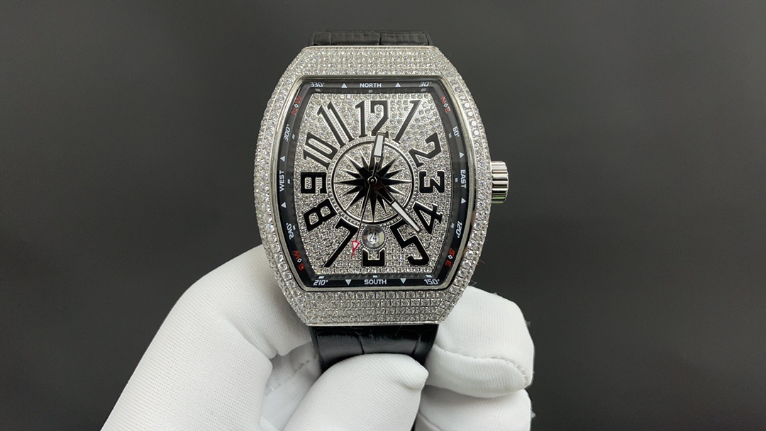 V45法兰克穆勒 满天星 白钻 44mm 2824机 顶级品质 出货实拍✈️
