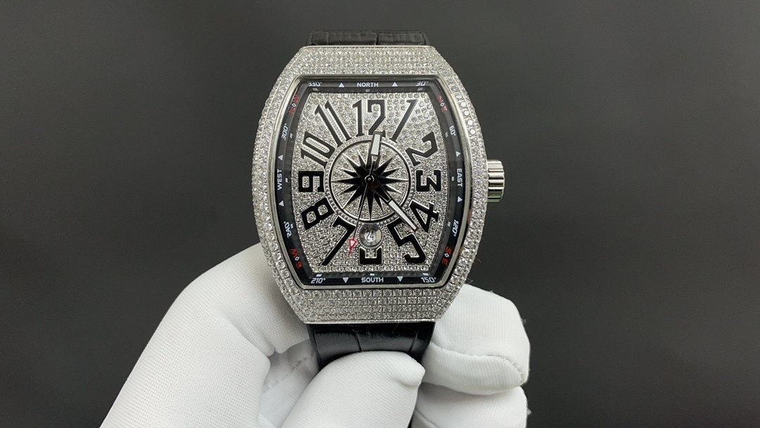 V45法兰克穆勒 满天星 白钻 44mm 2824机 顶级品质 出货实拍✈️