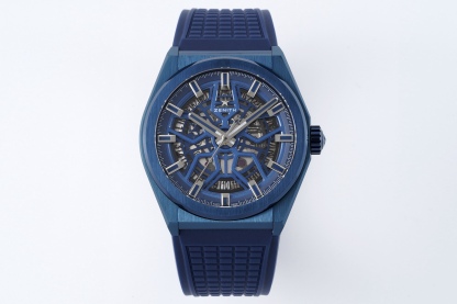 LF真力時DEFY系列全新升級版，殼身 頭粒 機芯 表扣等均做了升級調整。一款根據路虎標誌性花輪轂設計而成的高顏值鏤空腕表。

原裝開模鑄造，極致還原表殼的每一處細節打磨倒角，盡顯原裝菱角分明、堅毅果敢的陽剛氣質。完美的41mm表經，適配大眾男性手寸，正裝休閒兩不誤。根據汽車輪轂設計而成的五角星錶盤，未來概念感十足。同步官網新款五角星折疊扣，搭載定製版Cal.670sk全自動機械機芯，鏤空日曆的大小與位置、機芯夾板、齒輪、五角星陀皆按原版機芯數據拆解鍛造而成。

LF臻品 陳奕迅Eason同款，時尚前衛、