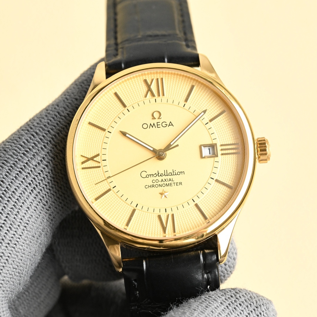 玫瑰][玫瑰]🔥 最新款主推🔥 ，👍OMEGA -歐米茄-碟飛系列⌚市場競爭主力款  ️一直被模仿  從未被超越【見證時間！把握未來，你可以有】 採用316L鋼表殼，全新原裝進口8215機芯。(經測試0返修) 表徑40毫米，厚度10mm。動力儲存48小時. 採用意大利進口牛皮    莫氏9級藍寶石玻璃，耐磨防刮花  超強防水80米!匠心之作，必屬精品🔥大廠品質！歡迎轉載！