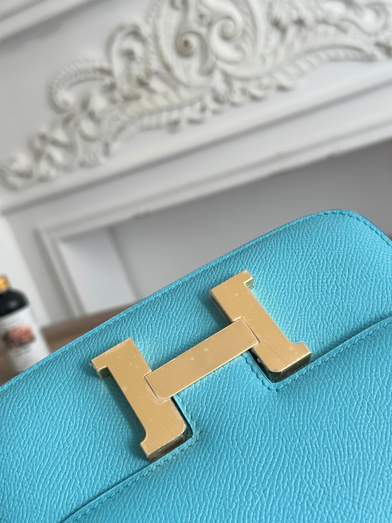 康康  空姐包  
constance  19cm  
epsom掌紋小牛皮  半收工  蠟線縫製