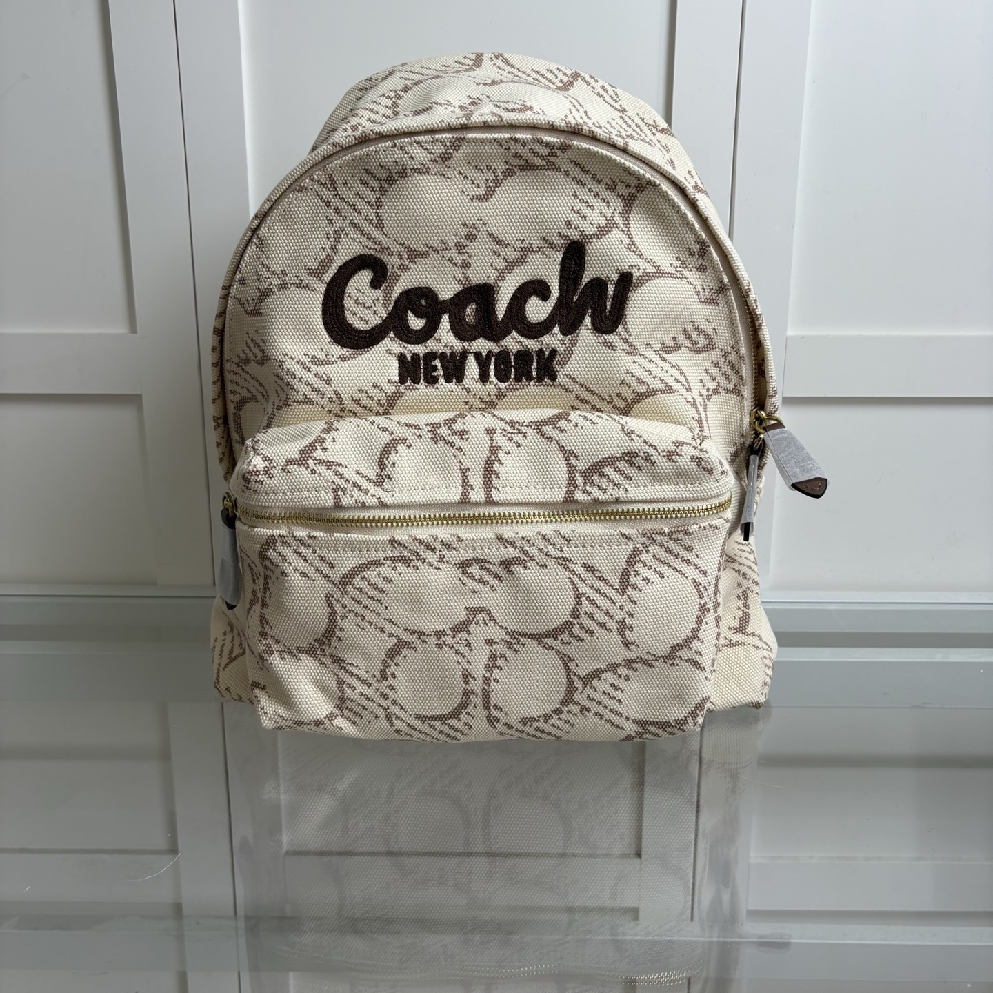 
COACH/蔻驰女士经典标志CARGO双肩包 CBD97 尺寸33*38.5*14