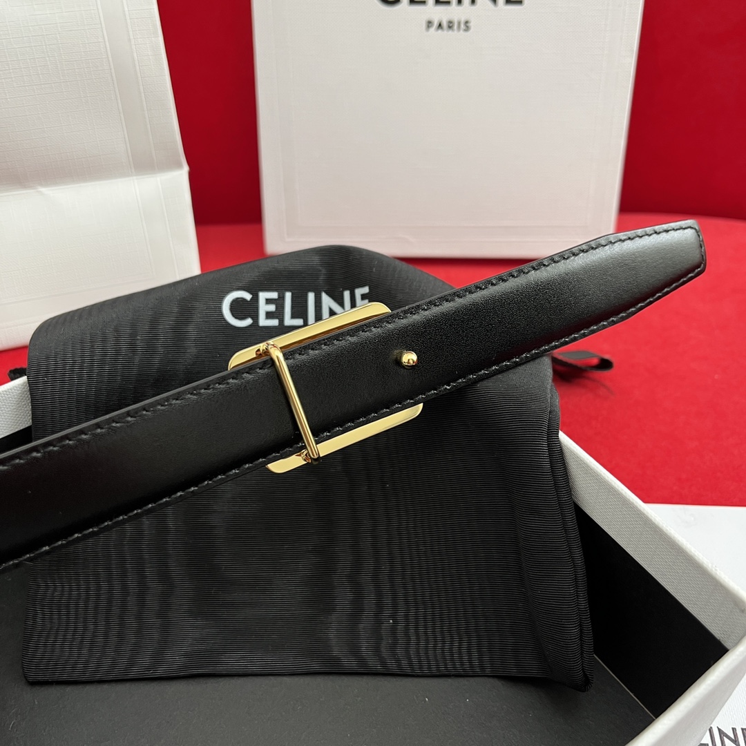 Celine/賽琳 新款凱旋門腰帶 寬度2.5cm 男女通用款 💯採用數量稀少的原廠專用小牛皮 搭配精緻凱旋門搭扣 獨家頂級手工 進口邊油