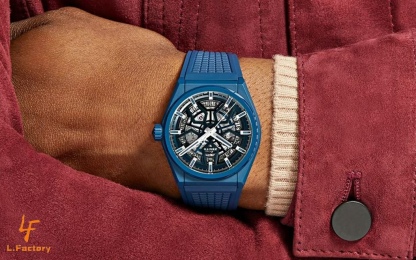 佩戴效果圖  LF真力時DEFY系列全新升級版，殼身 頭粒 機芯 表扣等均做了升級調整。一款根據路虎標誌性花輪轂設計而成的高顏值鏤空腕表。

原裝1:1開模鑄造，極致還原表殼的每一處細節打磨倒角，盡顯原裝菱角分明、堅毅果敢的陽剛氣質。完美的41mm表經，適配大眾男性手寸，正裝休閒兩不誤。根據汽車輪轂設計而成的五角星錶盤，未來概念感十足。同步官網新款1:1五角星折疊扣，搭載定製版Cal.670sk全自動機械機芯，鏤空日曆的大小與位置、機芯夾板、齒輪、五角星陀皆按原版機芯數據1:1拆解鍛造而成。

LF臻品