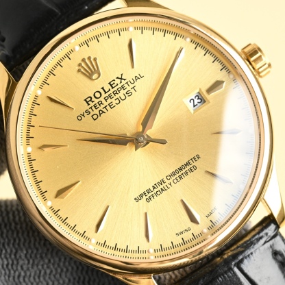 主推勞力士【ROLEX】男士腕表 採用獨特的錶盤設計 搭配而來的是更高檔奢華的勞力士， 初識勞力士必憧憬有朝一日能擁有它，戴上勞力士必順風順水必發達，你值得擁有，歡迎評鑒！！
機芯：搭配全新進口8215西鐵城（零返修） 尺寸：40鏡面：藍寶石玻璃永不刮花 材質：316L精鋼表殼 動力：儲存48小時 防水深度：100米意大利小牛皮帶，原裝針扣！