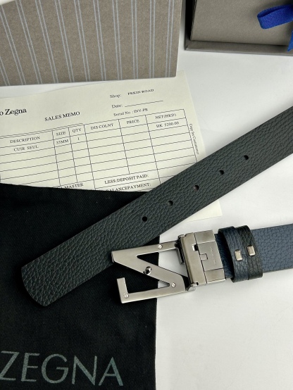 傑尼亞【Zegna】何謂當代男士 活動造型 系列，新款純銅旋轉Z字扣，雙面可用 隨心搭配，寬3.5cm，男士風尚的全新概念.