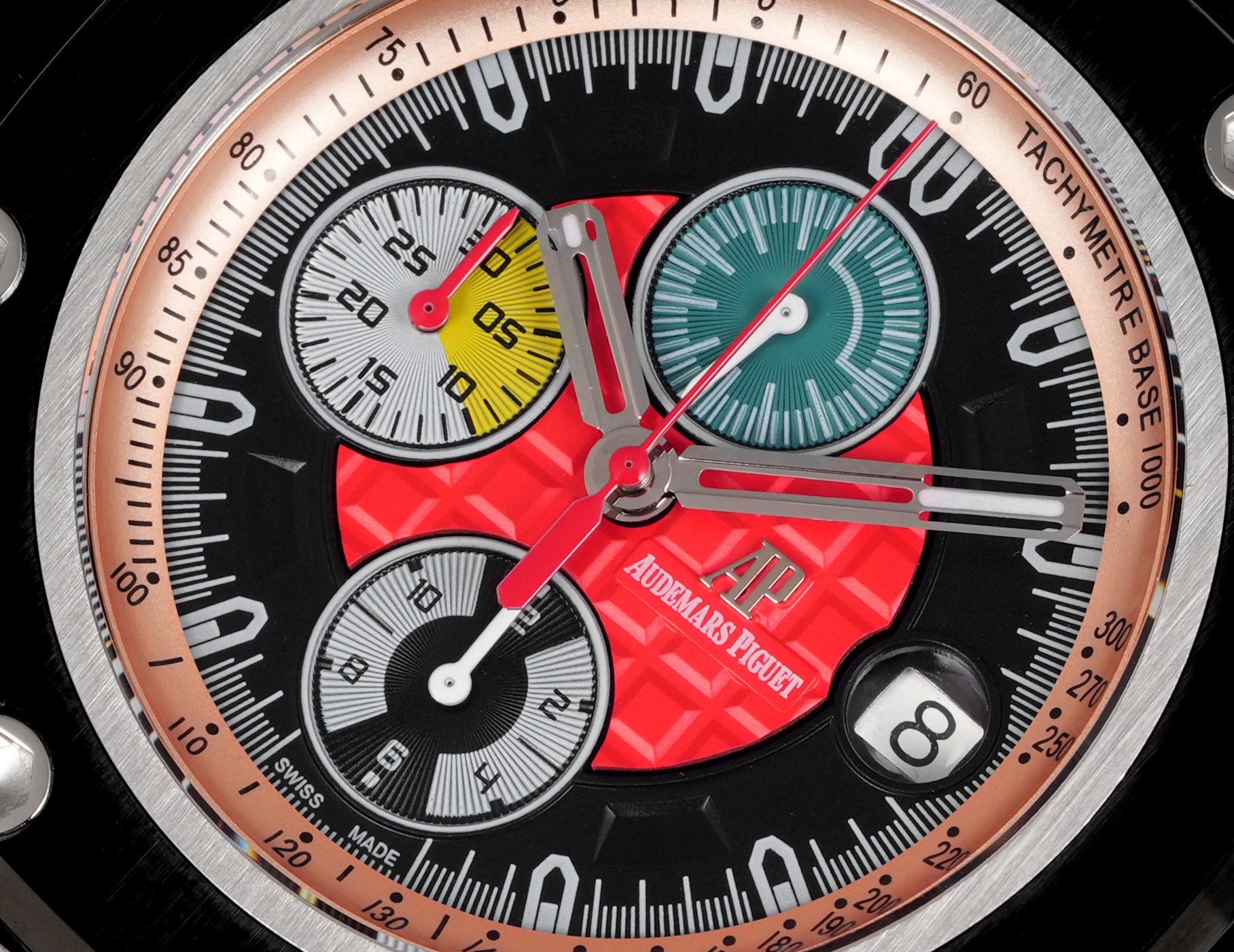 LS .Factory  愛彼  Audemars  Piguet  
邁克爾·舒馬赫皇家橡樹離岸型 26568PM.OO.A021CA.01 全新升級版，杜絕一眼假，橫空出世！
愛彼研制的邁克爾·舒馬赫皇家橡樹離岸型計時腕表採用44毫米的表徑，做到無可挑剔，堪稱天花板級別
