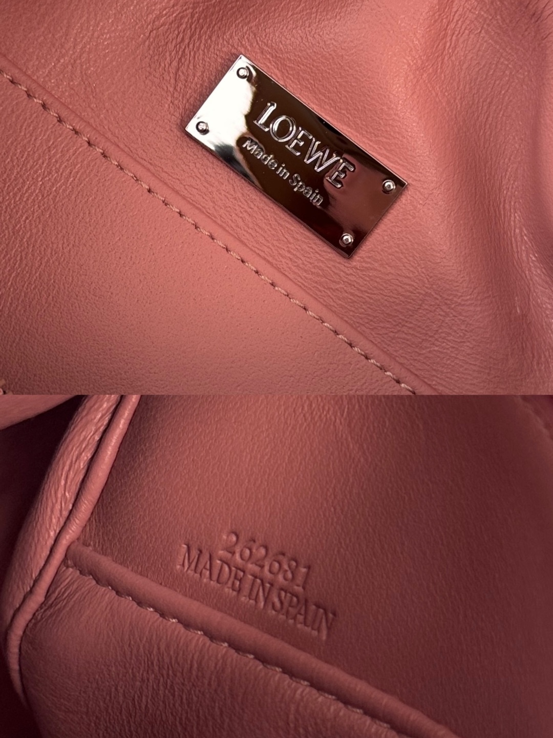 LO℮w℮🌟新款 小號納帕羊皮革 Featherlight Puzzle 手袋 以別具一格的幾何線條勾勒長方體造型。柔軟輕盈的納帕皮革為手袋注入隨性慵懶的風格。可肩背、斜挎或手提
可拆卸可調節肩帶，飾有旋轉卡扣*拉鍊開合，鉸接式拉鍊頭 一個外部拉鍊後袋，一個內部插袋*可拆卸 LOE**WE 燙金或燙銀標籤，飾有隱秘口袋和氣球骰子*長方形金屬腳釘 納帕羊皮革襯里 Anagram 壓紋、飾牌內部鐫刻 LOE**WE.
size:062502
型號：24*10.5*16.5cm（配全套包裝）