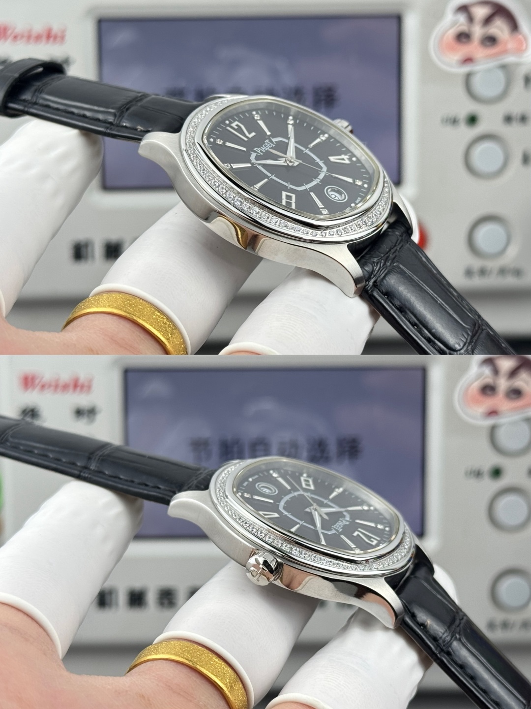 
最新推出男士款”
熱賣款🔥🔥🔥！方形殼—在推出新面孔—更別緻—更有型—經典
品牌：伯爵(方正卓絕 精緻之作）爆賣款🎉🎉🎉
類型：精緻款男士腕表（卓越）有轉必賣
錶帶：真牛皮&316L錶帶（舒適）大氣磅礡
機芯：超頂級機械2824機芯（穩定）
材料：礦物質超強鏡面（耐磨）
大氣風範 無限渴望 特別創意 載譽上市
尺寸：直徑42mm厚10mm榮譽
新款上市！歡迎轉載！