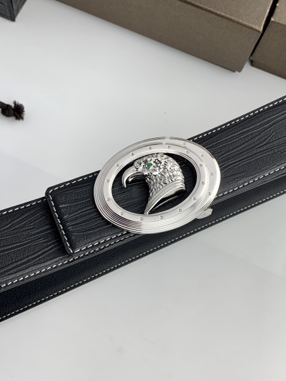 【史蒂芬】原版樹皮紋牛皮腰帶，搭配新款不鏽鋼鷹頭扣，寬度3.8cm，雙面可用，長度不可調節，尺碼（85-110）具有獨特吸引力！