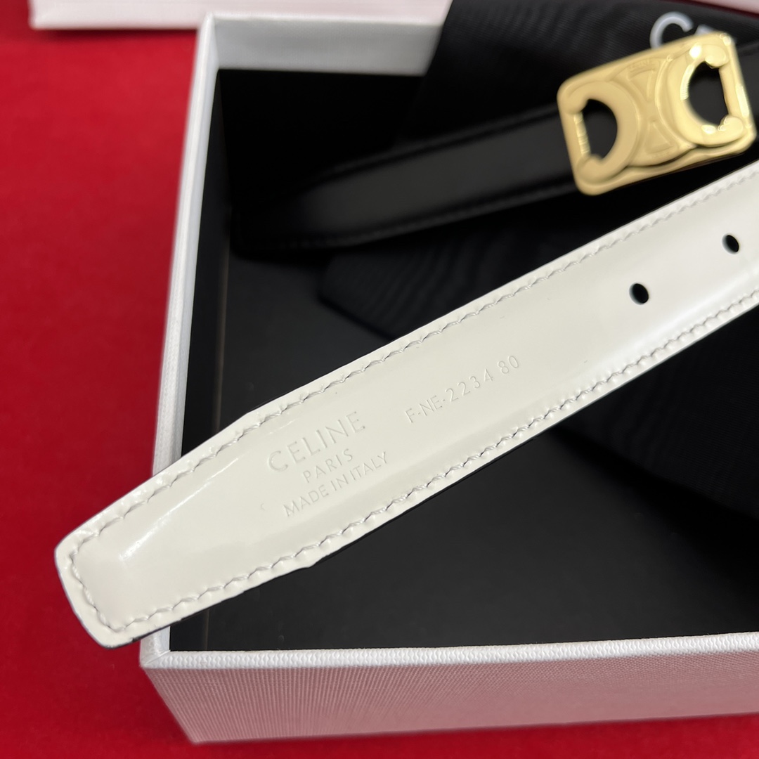 Celine/賽琳 新款凱旋門腰帶 寬度2.5cm 男女通用款 💯採用數量稀少的原廠專用小牛皮 搭配精緻凱旋門搭扣 獨家頂級手工 進口邊油